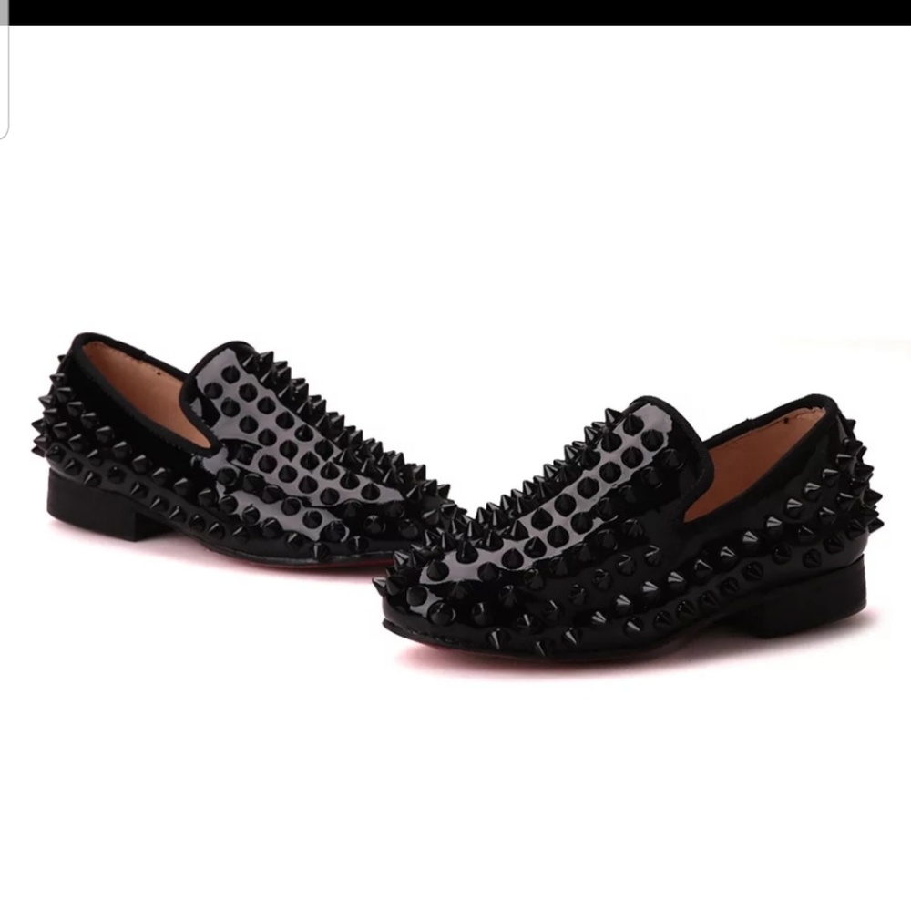 Piergitar new handmade black colors patent leathe